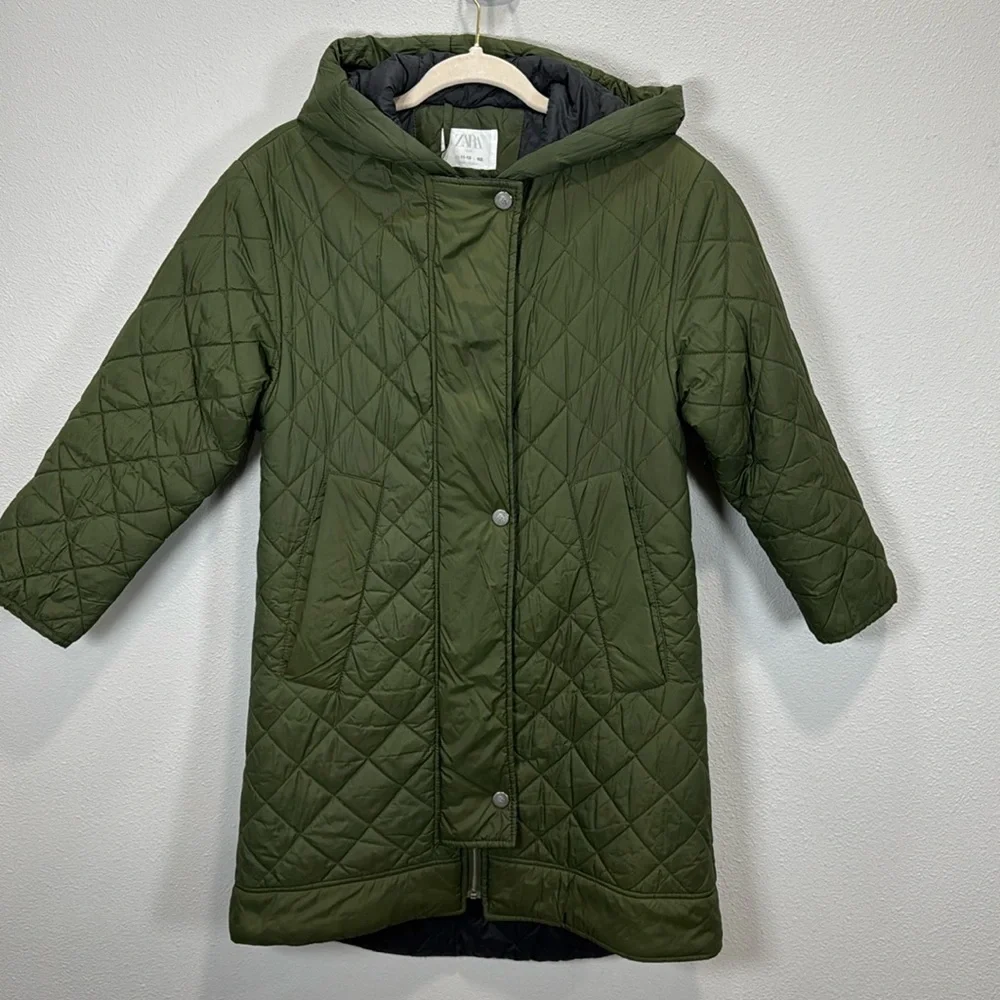 Zara quilted jacket green‎